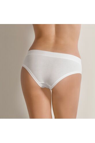 Γυναικείο mini slip Cotonella - Κανονικό - Οικολογικό βαμβάκι - ¨Ασπρο