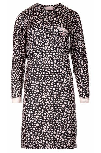 Γυναικείο Νυχτικό Pink Label - Μαύρο - Animal Print