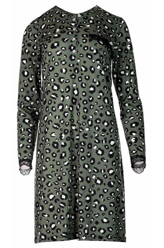 Γυναικείο Νυχτικό Pink Label - Πράσινο - Animal Print