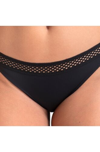 Γυναικείο Slip Dorina Glow - Κανονικό - Μαύρο & Μπεζ - 2 Pack