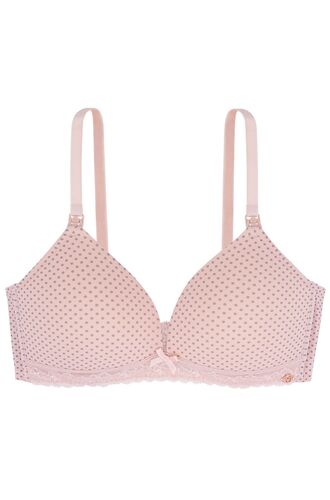 Σουτιέν Dorina Juno - Ροζ - Πουά με δαντέλα - Cup C D