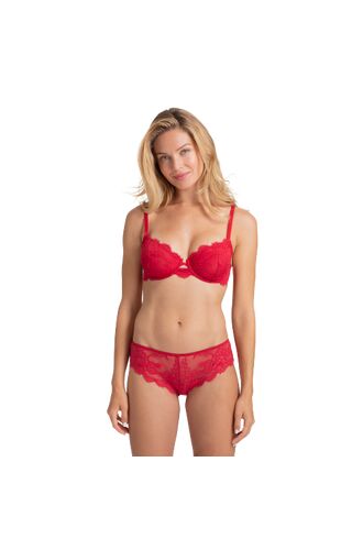 Γυναικείο Hipster Slip Dorina Ward - Κόκκινο - Δαντέλα