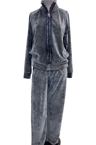 Γυναικεία Φόρμα Pink Label - Με ζακέτα - Γκρι