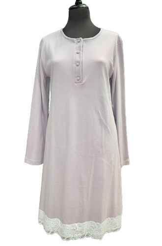 Γυναικείο νυχτικό Happy Family - Σάπιο Μήλο - Μακρύ  Μανίκι