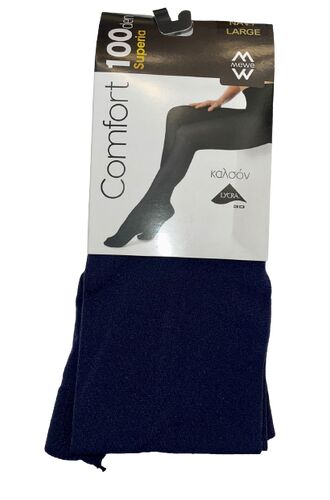 Καλσόν MEWE Comfort 100 den - Μπλε Σκούρο Αδιάφανο Opaque - 3D Lycra