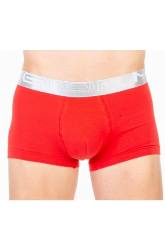 Ανδρικό boxer MEI - Κόκκινο Cotton - Φαρδύ εξωτερικό Γυαλιστερό λάστιχο
