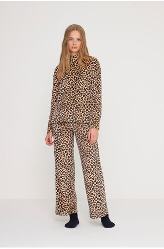 Γυναικεία πυτζάμα Noidinotte - Βελουτέ - Animal Print - Regular Fit - Polyester