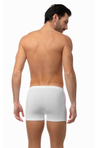 Ανδρικό Boxer Minerva - Sporties - Λευκό - Εσωτερικό Λάστιχο - 3 pack - Regular Fit - Cotton