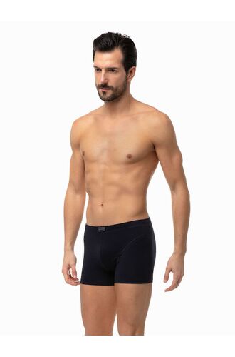 Ανδρικό Boxer Minerva Sporties - Μαύρο - Φαρδύ Λάστιχο - Regular Fit - Cotton
