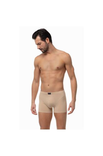 Ανδρικό Boxer Minerva Sporties - Μπεζ - Φαρδύ Λάστιχο - Regular Fit - Cotton