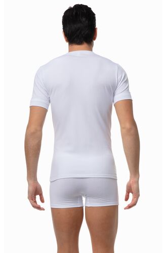 Ανδρικό φανελάκι Minerva Sporties - Λευκό - Κοντομάνικο - 2 Pack - Regular Fit - Cotton