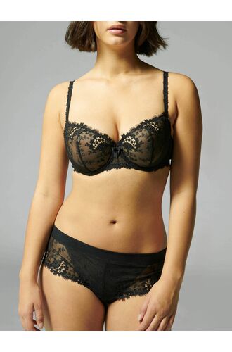 Γυναικείο σουτιέν Simone Pérèle - Μαύρο - Χωρίς ενίσχυση - Half Cup C D E - Polyester - Regular Fit