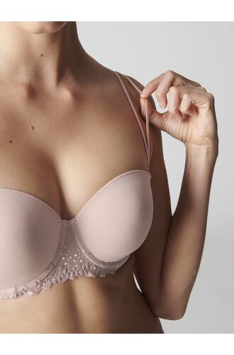 Γυναικείο Strapless σουτιέν Simone Pérèle - Απαλό ροζ - Μεγάλο στήθος - Cup C D E F - Polyester - Regular Fit