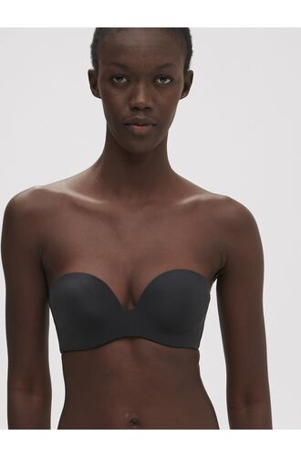 Γυναικείο Strapless σουτιέν Simone Pérèle - Μαύρο - Χωρίς ραφές - Cup C D E F - Polyurethane - Regular Fit