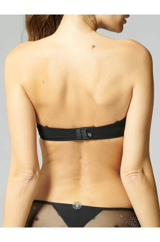 Γυναικείο Strapless σουτιέν Simone Pérèle - Μαύρο - Μεγάλο στήθος - Cup C D E F - Polyester - Regular Fit