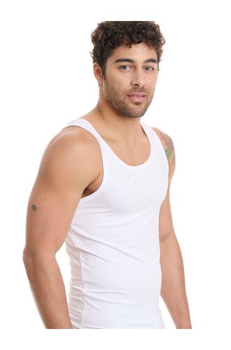 Walk Ανδρικό φανελάκι - Λευκό -Τιράντα - bamboo - Regular FitWalk Ανδρικό φανελάκι - Λευκό -Τιράντα - bamboo - Regular Fit