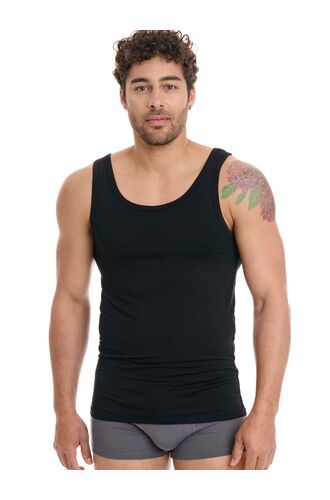 Walk Ανδρικό φανελάκι - Μαύρο -Τιράντα - bamboo - Regular Fit