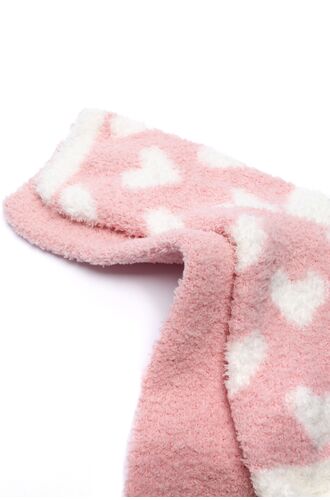 Γυναικείες κάλτσες Pink Label - Ροζ fleece - 2 Pack - Polyester - Regular Fit