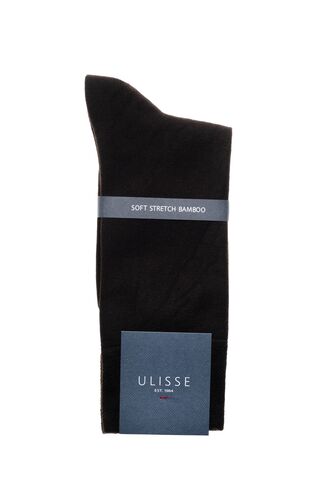 Ανδρικές κάλτσες ULISSE - Μαύρες κλασικές - Regular Fit - Bamboo