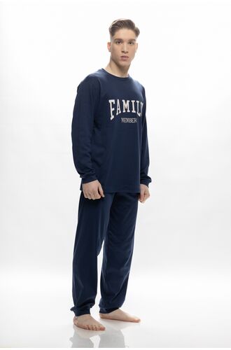 Ανδρική πυτζάμα Galaxy - Marine print - Regular Fit - Cotton