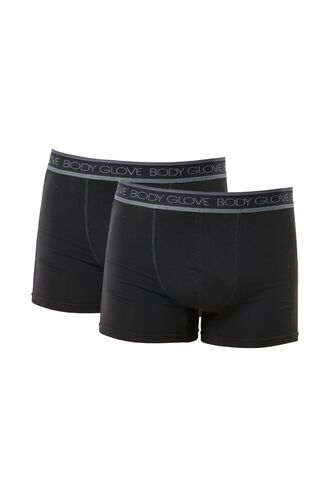 Ανδρικό boxer Body Glove - Μαύρο - Fashion με logo - 2 pack - Cotton - Regular Fit