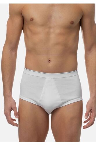 Ανδρικό slip Minerva - Classic Rip - Εξωτερικό Λάστιχο & άνοιγμα - 2 Pack - Regular Fit - Cotton