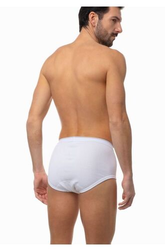 Ανδρικό slip Minerva - Classic Rip - Εξωτερικό Λάστιχο & άνοιγμα - Regular Fit - Cotton