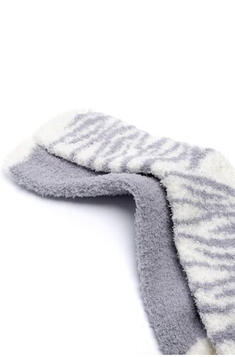 Γυναικείες κάλτσες Pink Label - Γκρι fleece - 2 Pack - Polyester - Regular Fit