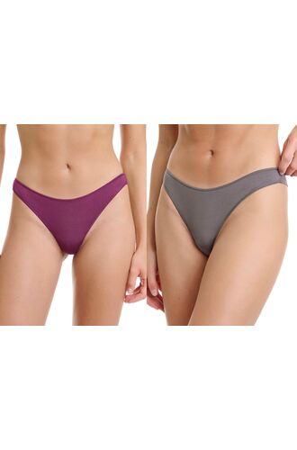 Γυναικείο Brazil slip Walk - Multicolor - Ίνες bamboo - 2 pack - Regular Fit - Lycra
