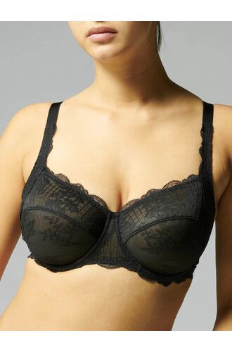 Γυναικείο σουτιέν Simone Pérèle - Χωρίς ενίσχυση - Μαύρο - Full Cup D E F G - Polyamide - Regular Fit