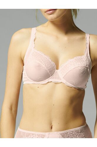 Γυναικείο σουτιέν Simone Pérèle - Χωρίς ενίσχυση - Ροζ - Full Cup C D E F G - Polyamide - Regular Fit