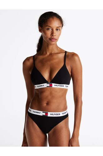 Γυναικείο String Tommy Hilfiger - Μαύρο - Regular Fit - Cotton