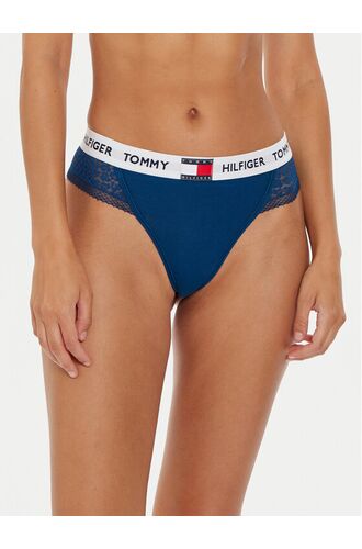 Γυναικείο String Tommy Hilfiger - Μπλε με δαντέλα - Regular Fit - Cotton
