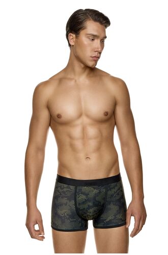 MED Ανδρικό boxer GIORGIO - Μαύρο - Χακί Pixel Print - Regular Fit - Modal