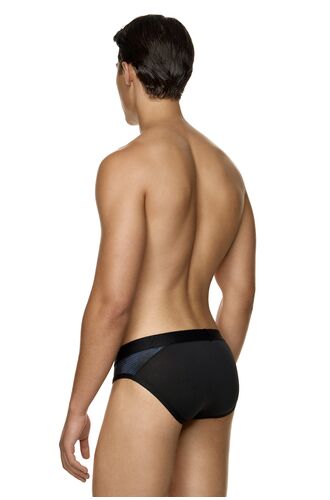 MED Ανδρικό slip GIORGIO - Μαύρο - Μπλε Pixel Print - Regular Fit - Modal