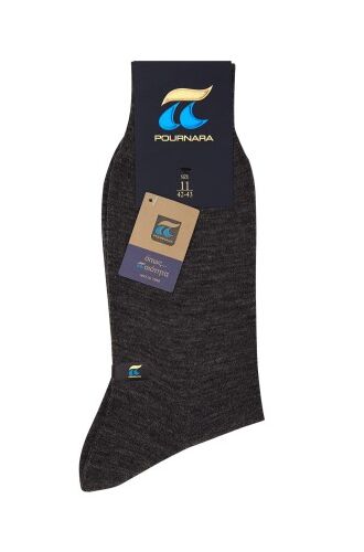 Ανδρική κάλτσα Πουρνάρα - Μάλλινη - Μονόχρωμη