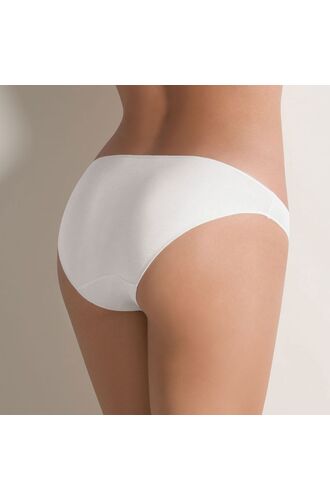 Γυναικείο mini slip Cotonella - Χαμηλόμεσο - Οικολογικό βαμβάκι - 3 pack - Λευκό