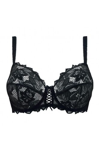 Σουτιέν Sans Complexe Arum - Μαύρο Δαντέλα - Μεγάλα μεγέθη - Cup D E