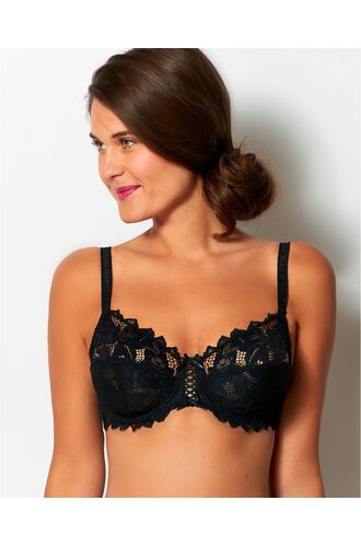 Σουτιέν Sans Complexe Arum - Μαύρο Δαντέλα - Μεγάλα μεγέθη - Cup D E