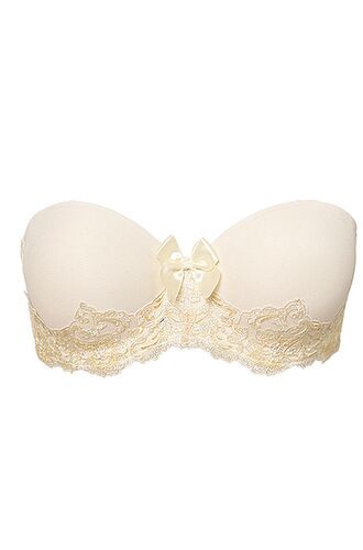 Σουτιέν στράπλες νυφικό Miss Rosy - Ιβουάρ Balconette - Με ενίσχυση - Cup B C