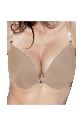 Σουτιέν Push-Up Lormar Joker 18 - Μπεζ Πολυμορφικό - 18 Τρόποι Φορέματος- Cup B