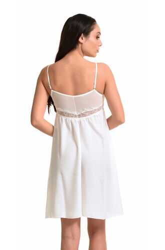 Νυφικό νυχτικό Miss Rosy - Ιβουάρ - Δαντέλα