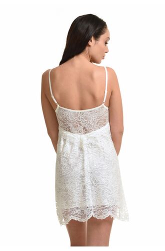 Νυφικό νυχτικό Miss Rosy - Δαντέλα Ιβουάρ