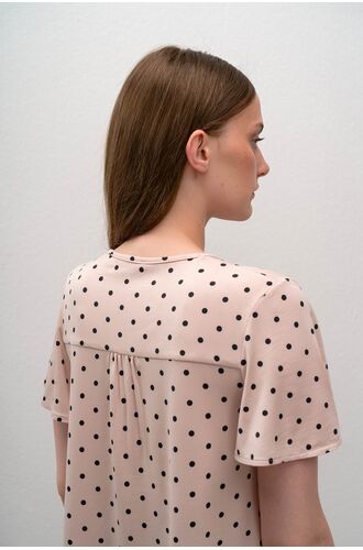 Γυναικεία πυτζάμα  Vamp - Κάπρι παντελόνι -  Ροζ πουά