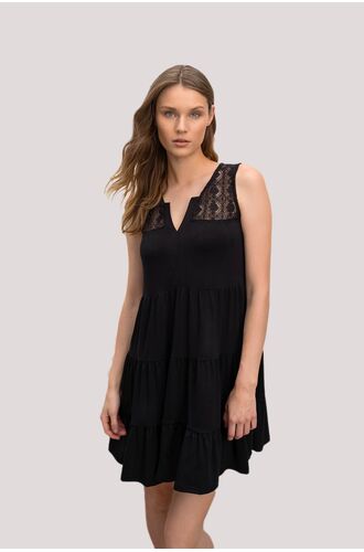 Γυναικείο Beachwear Vamp - Φόρεμα mini - Μαύρο