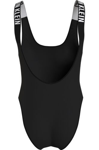 Γυναικείο μαγιό ολόσωμο Calvin Klein - Αθλητικό μαύρο - Ψηλό κόψιμο