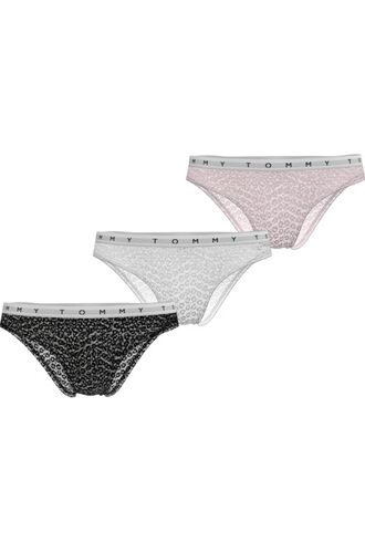 Γυναικείο slip Tommy Hilfiger - Βαμβακερό Multi Color - Animal - 3 pack
