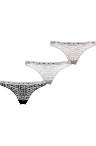 Γυναικείο String Tommy Hilfiger - Βαμβακερό Multi Color με δαντέλα - 3 pack