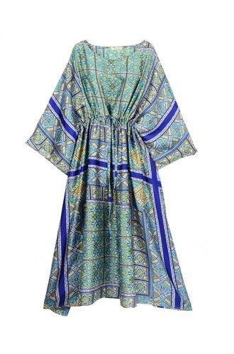 Γυναικείο Beachwear Rock Club - Εμπριμέ καφτάνι - One Size