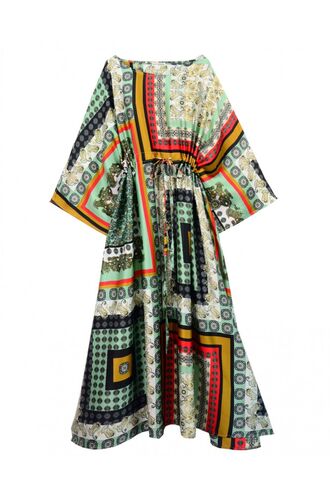 Γυναικείο Beachwear Rock Club - Εμπριμέ καφτάνι - One Size